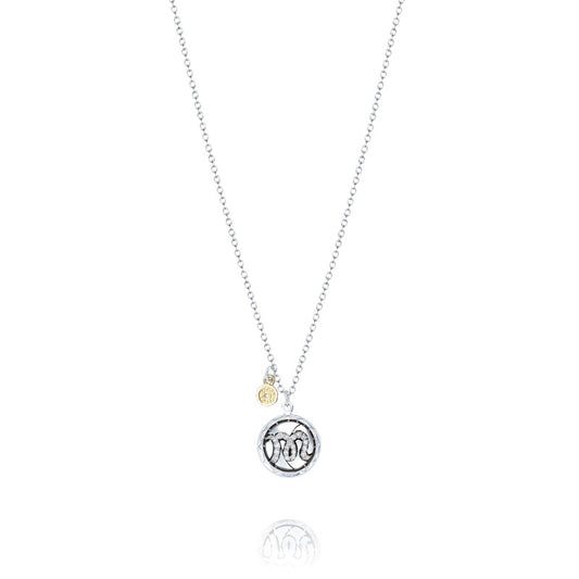 Pav&eacute; Monogram Pendant SN197M