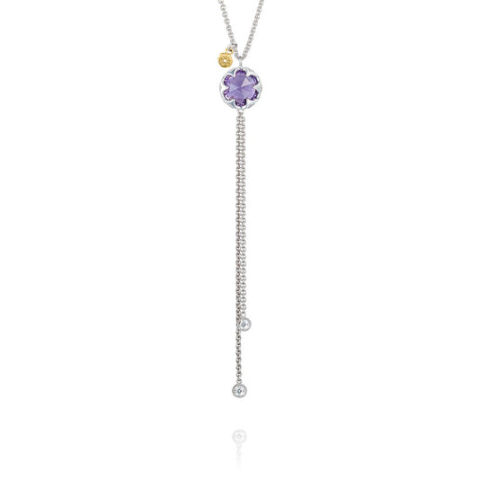 Lariat Necklace featuring Amethyst