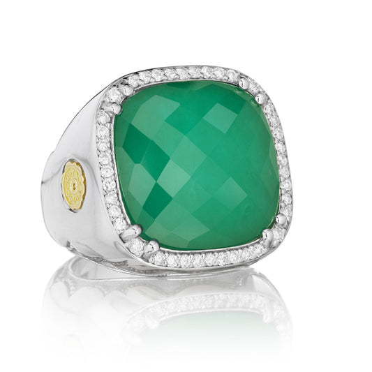 Tacori City Lights Cushion Cut Pave Gem Ring