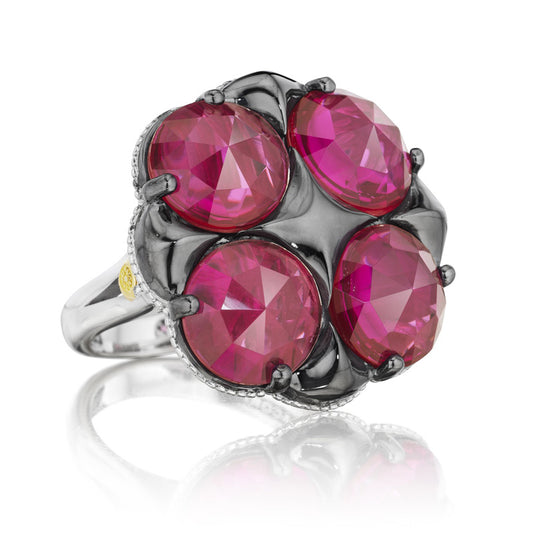 Tacori City Lights Bold Lotus Four Gem Ring