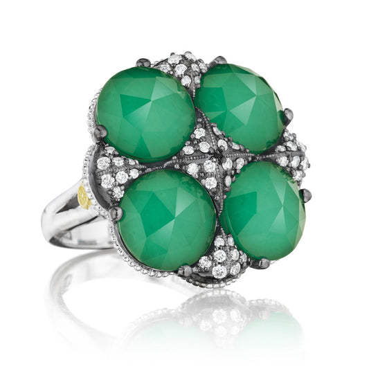 Tacori City Lights Bold Lotus Four Gem Pave Ring