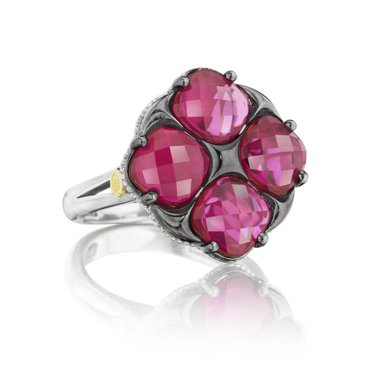 Tacori City Lights Lotus Four Gem Tilt Ring