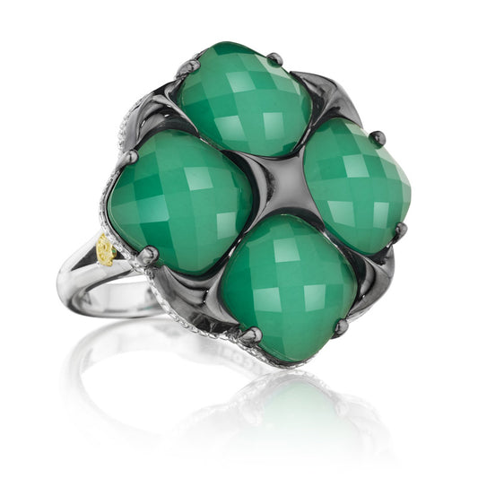 Tacori City Lights Bold Lotus Four Gem Tilt Ring