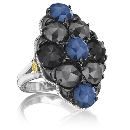 Tacori City Lights After Dark Multi-Color Gem Cluster Ring