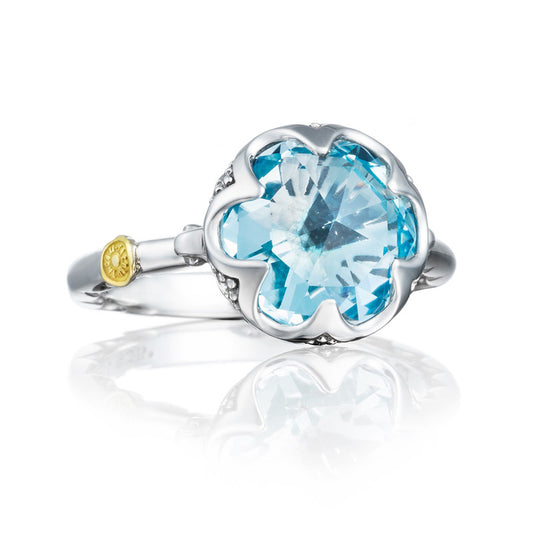 Crescent Bezel Ring featuring Sky Blue Topaz