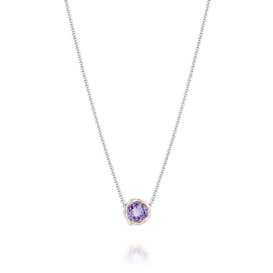 Crescent Station Necklace featuring Amethyst sn204p01