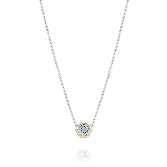 Crescent Station Necklace featuring Prasiolite sn204y12
