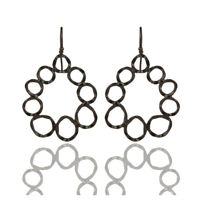 The Roxy Earrings In Oxidized Reclaimed Sterling Silver