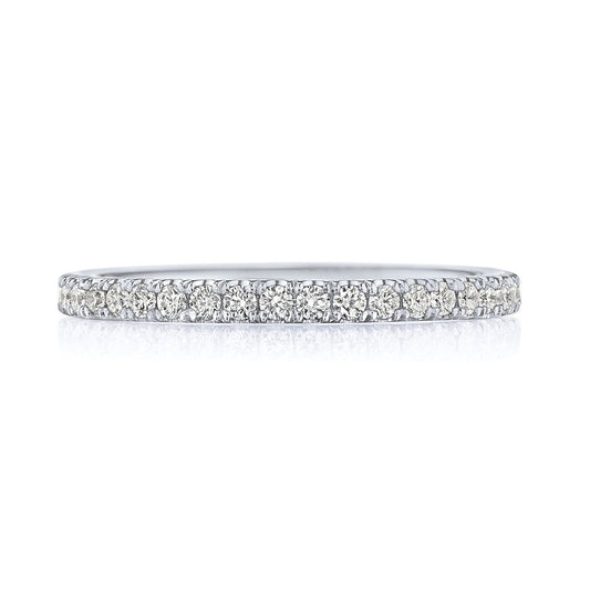 French Pav�� Diamond Wedding Band - 2mm