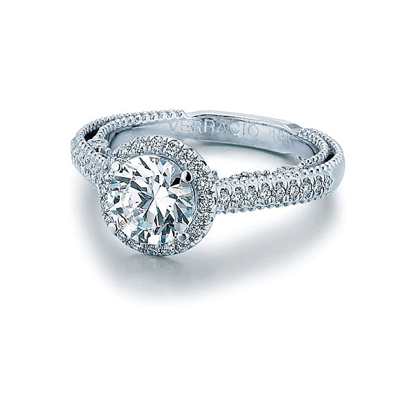 Verragio Pave Halo Diamond Engagement Ring