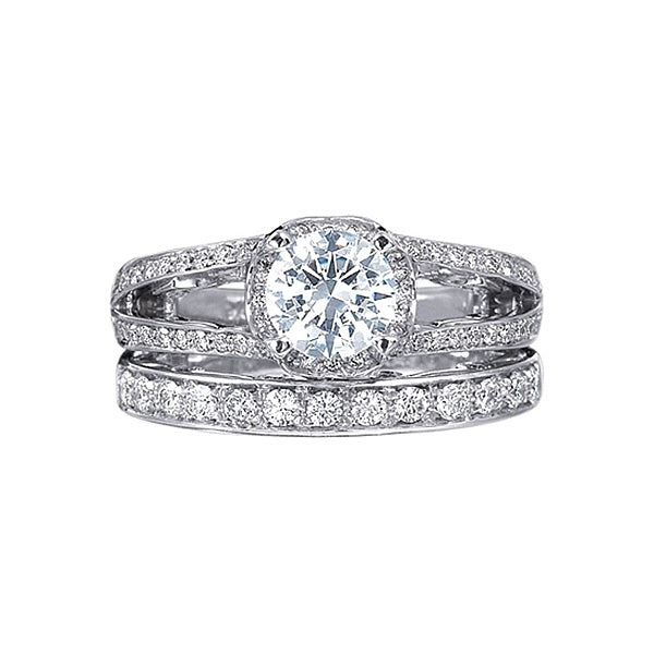 Verragio Split Shank Diamond Engagement Ring