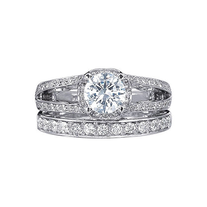 Verragio Split Shank Diamond Engagement Ring