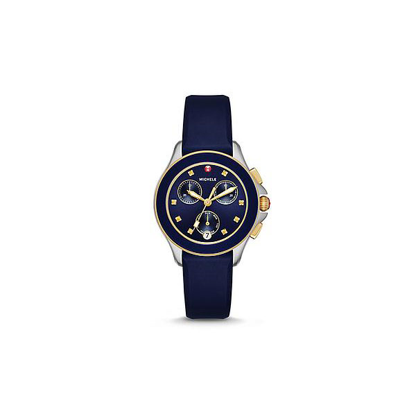 Cape Chrono Navy Two Tone Watch Michele