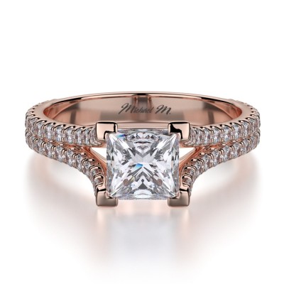 MICHAEL M 18k Rose Gold Engagement Ring R492-1-18R