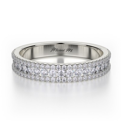MICHAEL M Platinum Wedding Band R396BS-PT