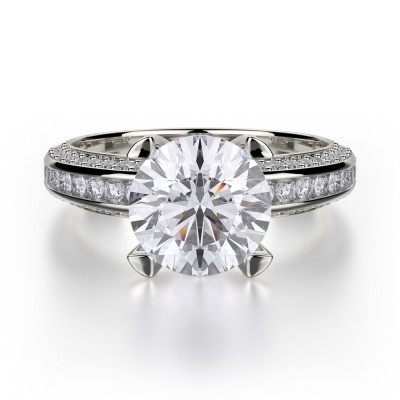 MICHAEL M Platinum Engagement Ring R457-2-PT
