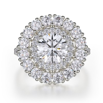 MICHAEL M 18k White Gold Engagement Ring R692-2-18W