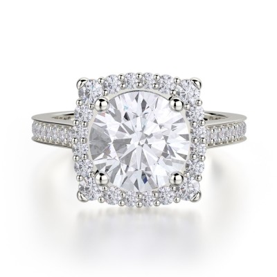 MICHAEL M Platinum Engagement Ring R696-2-PT