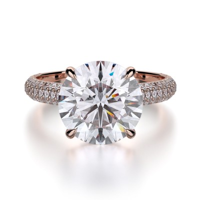 MICHAEL M 18k Rose Gold Engagement Ring R707-3-18R