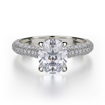 MICHAEL M Platinum Engagement Ring R708-2-PT
