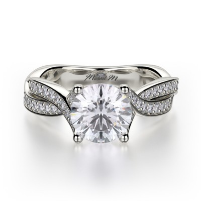 MICHAEL M Platinum Engagement Ring R709-1-25-PT