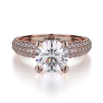 MICHAEL M 18k Rose Gold Engagement Ring R710-1-5-18R