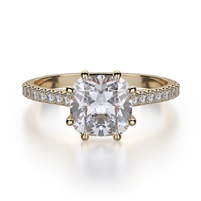 MICHAEL M 18k Yellow Gold Engagement Ring R712-1-5-18Y