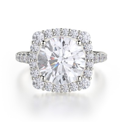 MICHAEL M 18k White Gold Engagement Ring R698-2-18W