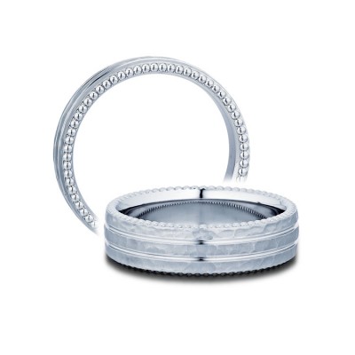 Verragio Hammered Men's Wedding Band