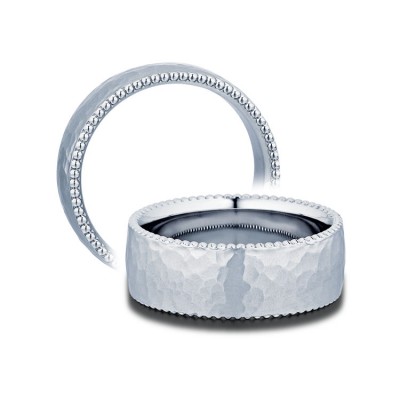Verragio Hammered Men's Wedding Band