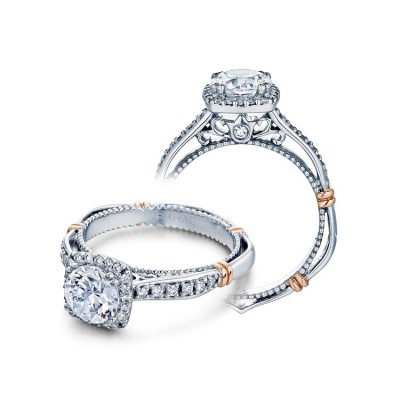 Verragio Halo Pave Diamond Engagement Ring