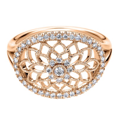 Ladies' Ring 14k Pink Gold Flirtation Fashion