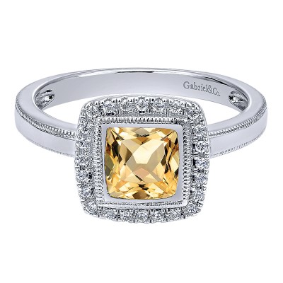 Ladies' Ring 14k White Gold Stackable