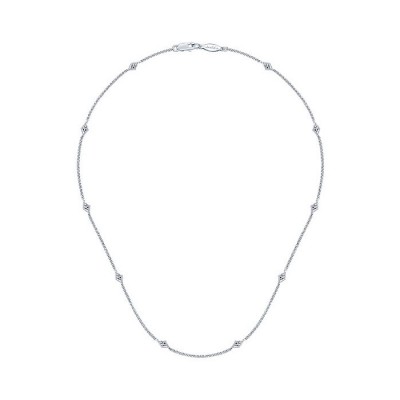 14k White Gold Diamond Diamond By The Yard Necklace