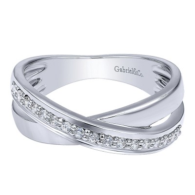 Ladies' Ring 14k White Gold Contemporary Fashion