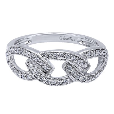Ladies' Ring 14k White Gold Victorian Fashion