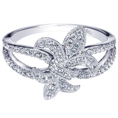 Ladies' Ring 14k White Gold Trends Fashion