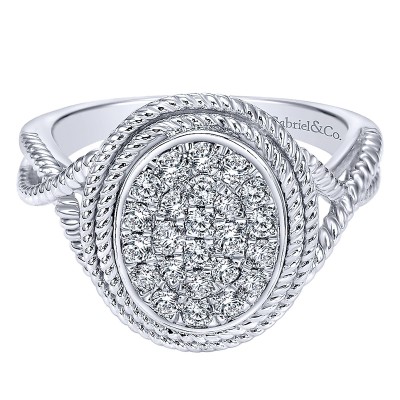 Ladies' Ring 14k White Gold Hampton Fashion