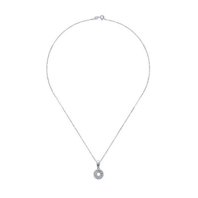 14k White Gold Diamond Fashion Necklace