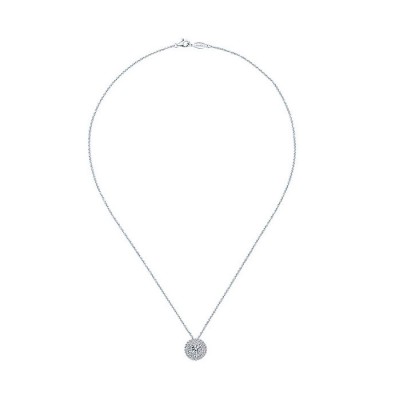 14k White Gold Diamond Fashion Necklace