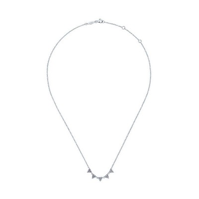 14k White Gold Diamond Fashion Necklace