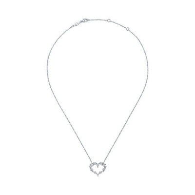 14k White Gold Diamond Fashion Necklace