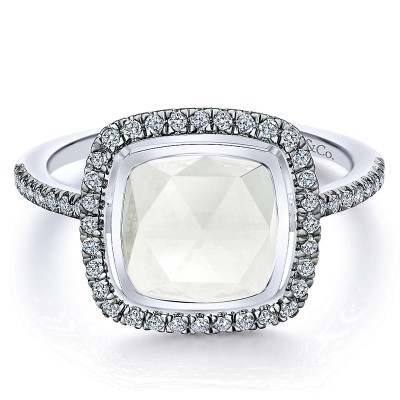 Ladies' Ring 14k White Gold Lusso Color Fashion