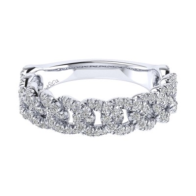 Ladies' Ring 14k White Gold Stackable