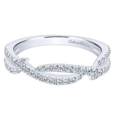 Ladies' Ring 14k White Gold Stackable
