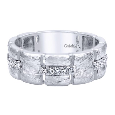 Ladies' Ring 14k White Gold Stackable