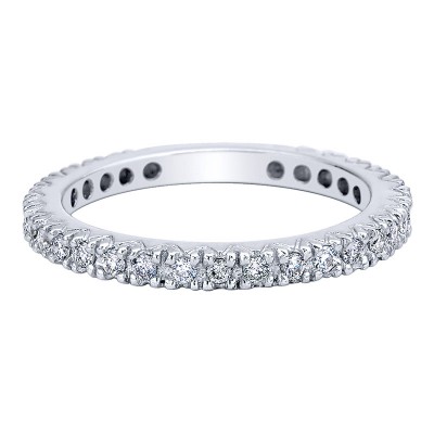 Anniversary Band 14k White Gold Diamond Straight