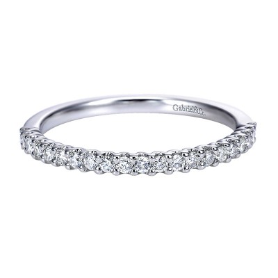 Anniversary Band 14k White Gold Diamond Straight