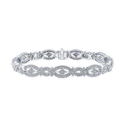 14k White Gold Diamond Tennis Bracelet
