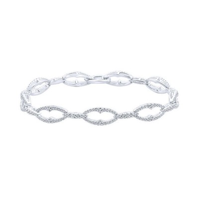 14k White Gold Diamond Tennis Bracelet